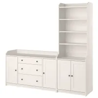 Шкаф Ikea Hauga 210 x 46см x 199 / ДСП / Белый