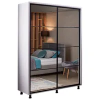 Шкаф Ambianta Torino 160 x 58см x 224 / ДСП / Белый