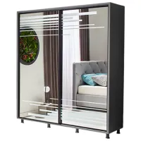Шкаф Ambianta Venus 120 x 58см x 224 / ДСП / Графитовый
