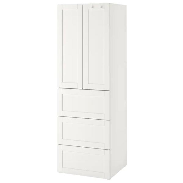 Шкаф Ikea Smastad/Platsa 60 x 57см x 181 / ДСП / Белый photo 1