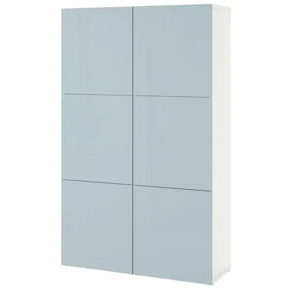 Шкаф Ikea Besta 120 x 42см x 193 / ДСП / Белый photo 1 Шкаф Ikea Besta 120 x 42см x 193 / ДСП / Белый photo 1