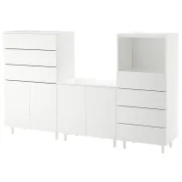 Шкаф Ikea Platsa 220 x 42см x 133 / ДСП / Белый