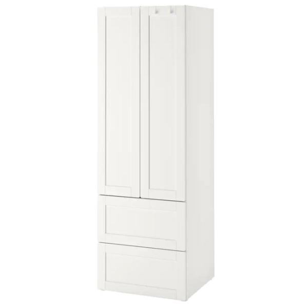 Шкаф Ikea Smastad/Platsa 50 x 57см x 206.5 / ДСП / Белый photo 1