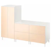 Шкаф Ikea Smastad/Platsa 133 x 57см x 180 / ДСП / Белый