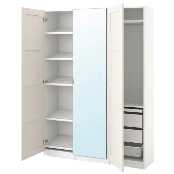 Dulap Ikea Pax/Bergsbo/Aheim 150 x 38 x 201.2 / DSP / Alb photo 1