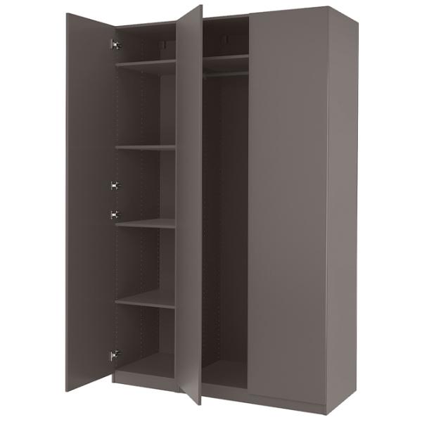 Шкаф Ikea Pax/Forsand 150 x 60см x 236.4 / ДСП / Темно серый photo 1