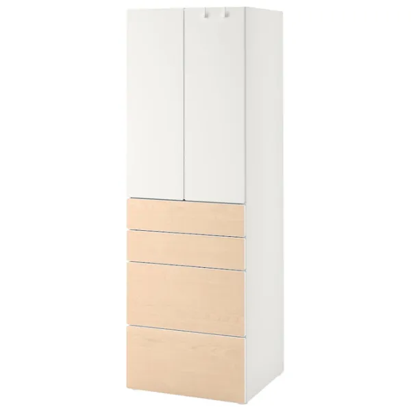 Шкаф Ikea Smastad/Platsa 60 x 42см x 181 / ДСП / Белый photo 1