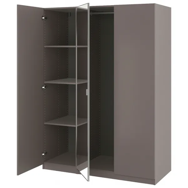 Шкаф Ikea Pax/Forsand/Aheim 150 x 60см x 201.2 / ДСП / Темно серый photo 1