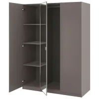 Шкаф Ikea Pax/Forsand/Aheim 150 x 60см x 201.2 / ДСП / Темно серый