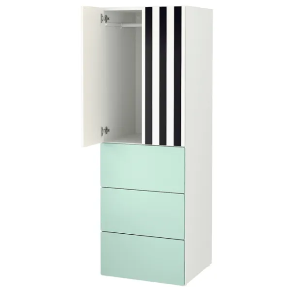 Dulap Ikea Smastad/Platsa 60 x 57 x 181 / DSP / Alb photo 1