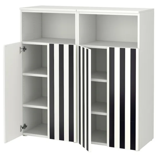 Шкаф Ikea Smastad/Platsa 120 x 42см x 123 / ДСП / Белый photo 1