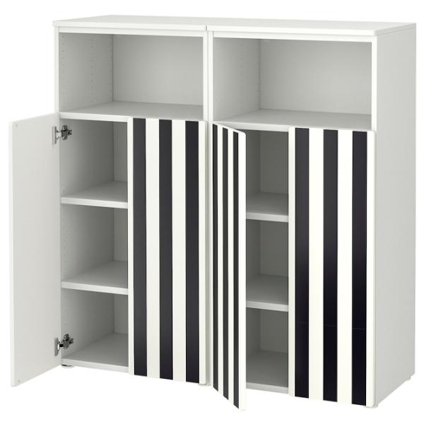 Шкаф Ikea Smastad/Platsa 120 x 42см x 123 / ДСП / Белый photo 1