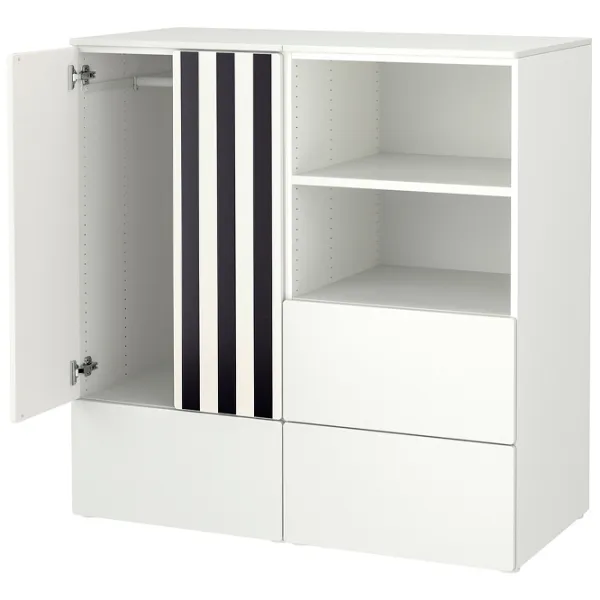 Шкаф Ikea Smastad/Platsa 120 x 57см x 123 / ДСП / Белый photo 1