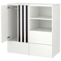 Шкаф Ikea Smastad/Platsa 120 x 57см x 123 / ДСП / Белый