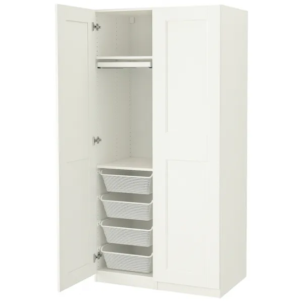 Dulap Ikea Pax/Grimo 100 x 60 x 201.2 / DSP / Alb photo 1
