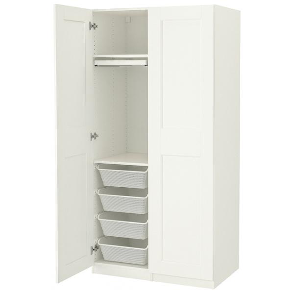 Dulap Ikea Pax/Grimo 100 x 60 x 201.2 / DSP / Alb photo 1