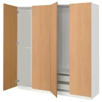 Шкаф Ikea Pax/Storklinta 200 x 60см x 201.2 / ДСП / Белый