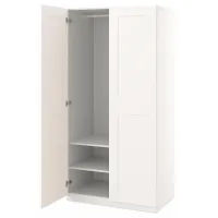 Шкаф Ikea Pax/Grimo 100 x 60см x 201.2 / ДСП / Белый