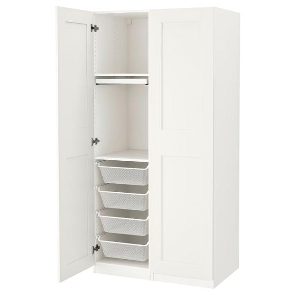 Dulap Ikea Pax/Grimo 100 x 60 x 201.2 / DSP / Alb photo 1