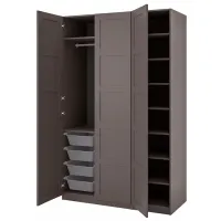 Шкаф Ikea Pax/Bergsbo 150 x 60см x 236.4 / ДСП / Темно серый