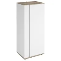 Шкаф Magnus Concept 80 x 60см x 200 / ДСП / Нимфея альба - Крафт серый