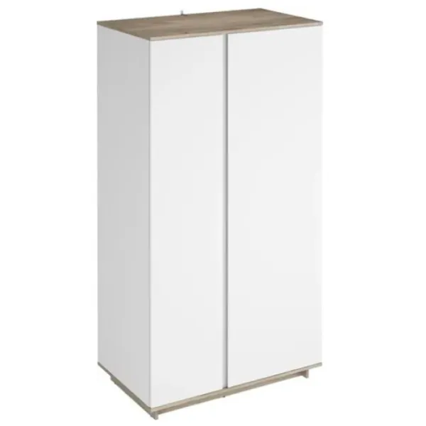 Dulap Magnus Concept 100 x 60 x 200 / PAL / Nimfea alb - Craft gri photo 1 Dulap Magnus Concept 100 x 60 x 200 / PAL / Nimfea alb - Craft gri photo 1
