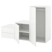 Шкаф Ikea Platsa 180 x 57см x 122.9 / ДСП / Белый