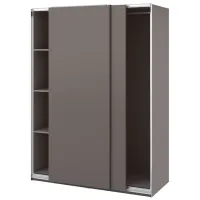 Шкаф Ikea Pax/Hasvik 150 x 66см x 201.2 / ДСП / Темно серый