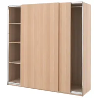 Шкаф Ikea Pax/Hasvik 200 x 66см x 201.2 / ДСП / Дуб