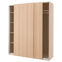 Шкаф Ikea Pax/Hasvik 200 x 66см x 236.4 / ДСП / Дуб