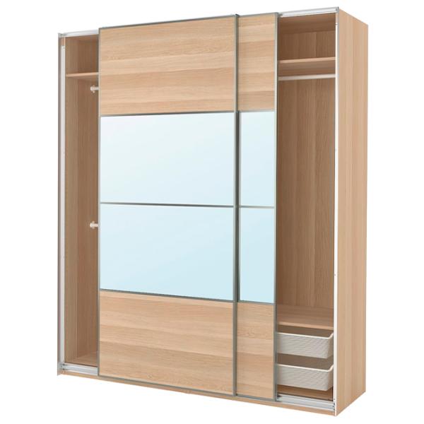 Шкаф Ikea Pax/Mehamn/Auli 200 x 66см x 236.4 / ДСП / Имитация Состаренного Дуба photo 1