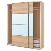 Шкаф Ikea Pax/Mehamn/Auli 200 x 66см x 236.4 / ДСП / Имитация Состаренного Дуба