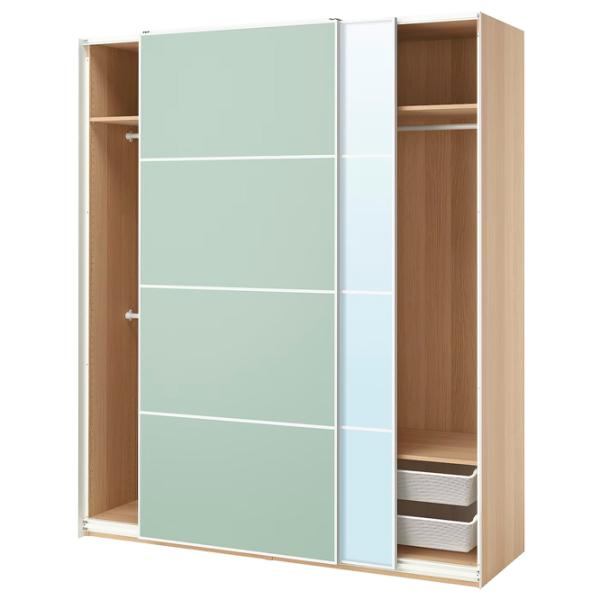 Шкаф Ikea Pax/Mehamn/Auli 200 x 66см x 236.4 / ДСП / Дуб photo 1