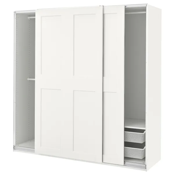 Dulap Ikea Pax/Grimo 200 x 66 x 201.2 / DSP / Alb photo 1