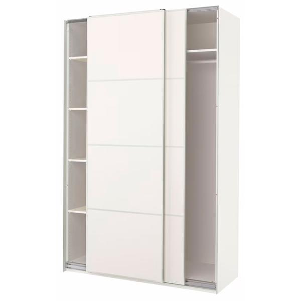 Шкаф Ikea Pax/Mehamn 150 x 66см x 236 / ДСП / Белый photo 1