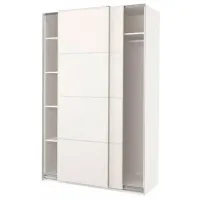 Шкаф Ikea Pax/Mehamn 150 x 66см x 236 / ДСП / Белый