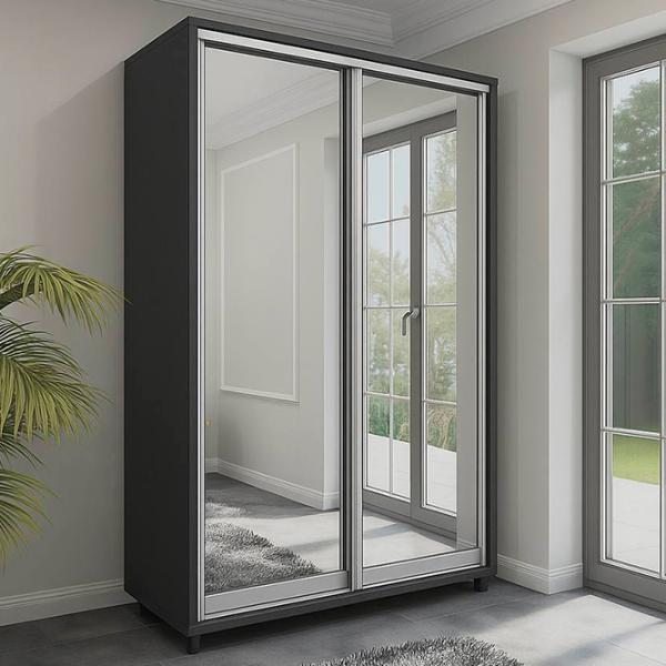 Шкаф Arta Mobilei Armadio 150 x 60см x 230 / ДСП Кронспан / Антрацит photo 1