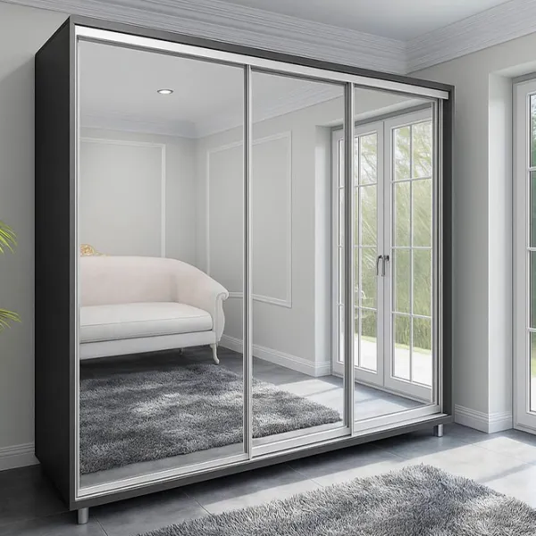 Dulap Arta Mobilei Armadio 178 x 60 x 230 / Pal Kronospan / Antracite photo 1