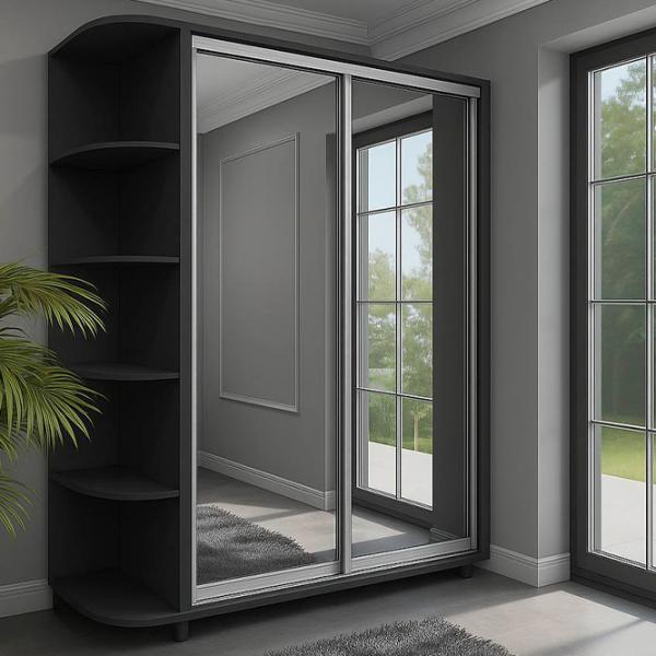 Dulap Arta Mobilei Armadio 151 x 60 x 230 / Pal Kronospan / Antracite photo 1
