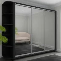 Шкаф Arta Mobilei Armadio 208 x 60см x 230 / ДСП Кронспан / Антрацит