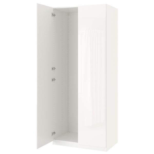 Шкаф Ikea Pax/Fardal/Komplement 100 x 60см x 236.4 / ДСП / Белый photo 1