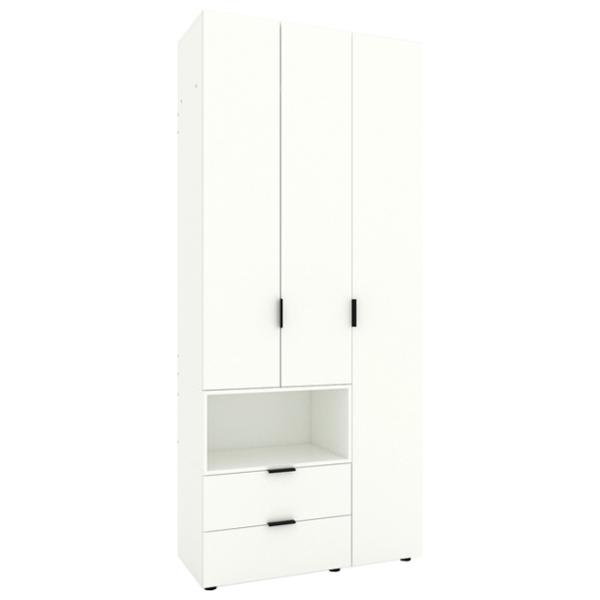 Шкаф Nex Home A002L 100 x 42см x 230 / ЛДСП / Белый Снег photo 1
