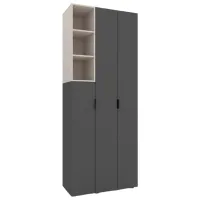 Шкаф Nex Home A003L 90 x 42см x 230 / ЛДСП / Антрацит