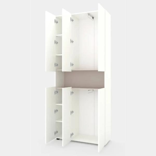 Dulap Nex Home B001 90 x 35 x 213 / PAL / Alb photo 2
