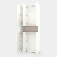 Dulap Nex Home B001 90 x 35 x 213 / PAL / Alb photo 2