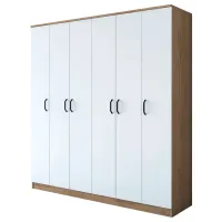 Шкаф Mirage Meble BA114 S 6D 180 x 47.3см x 190.8 / ЛДСП / Орех