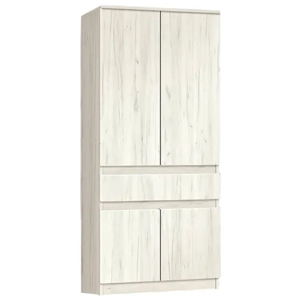 Шкаф Modern Komfi 80 x 40см x 200 / ДСП / Дуб Крафт Белый  photo 1