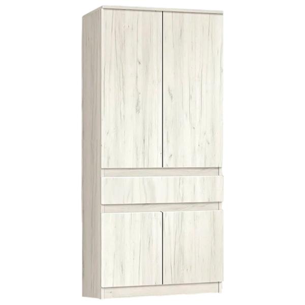 Шкаф Modern Komfi 80 x 40см x 200 / ДСП / Дуб Крафт Белый  photo 1