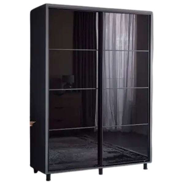 Шкаф Ambianta Torino 120 x 58см x 224 / ДСП / Графитовый photo 1
