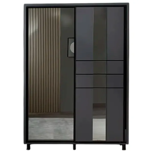 Dulap Ambianta Rio 180 x 58 x 224 / DSP / Grafit photo 1 Dulap Ambianta Rio 180 x 58 x 224 / DSP / Grafit photo 1